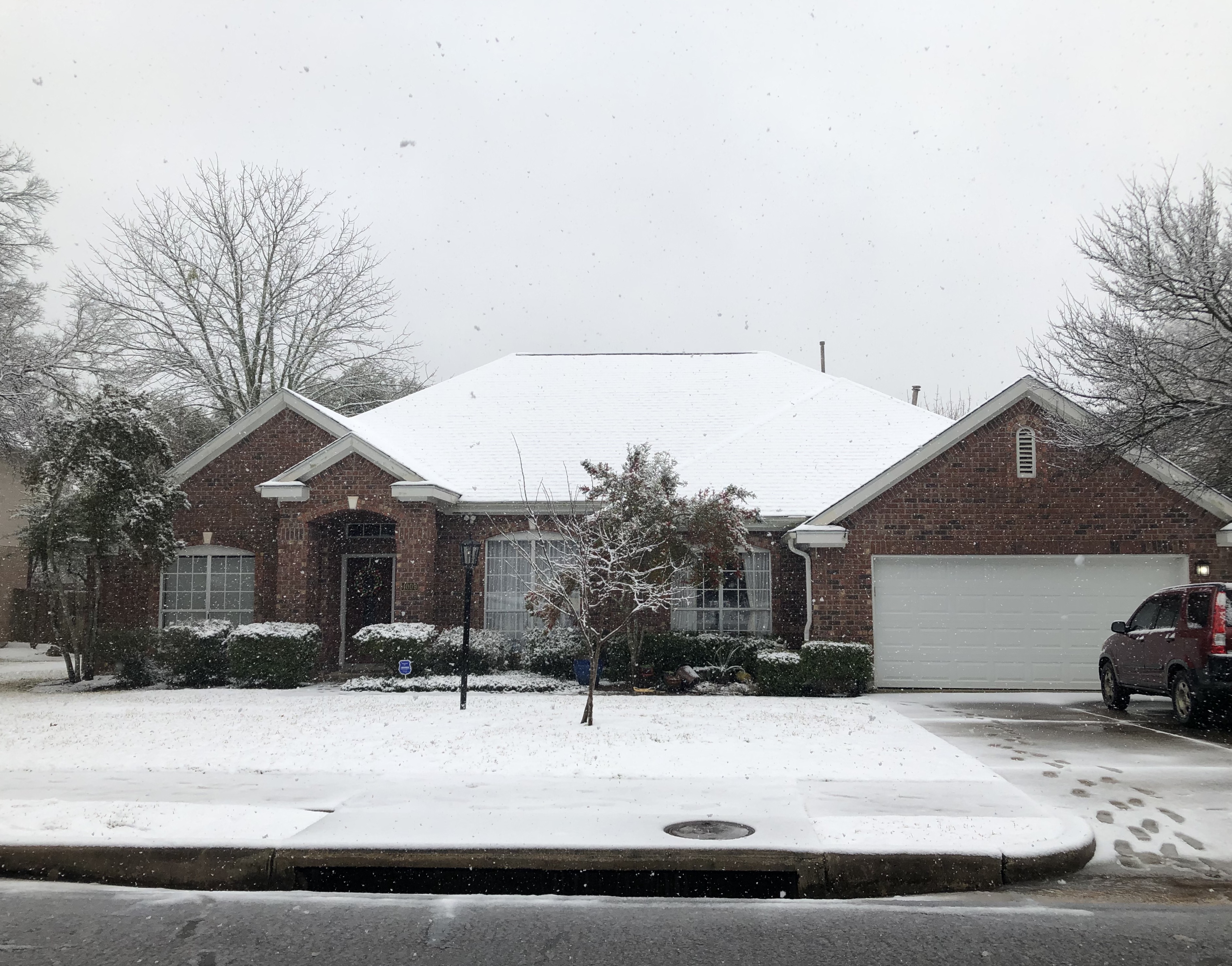 House covered in Snow